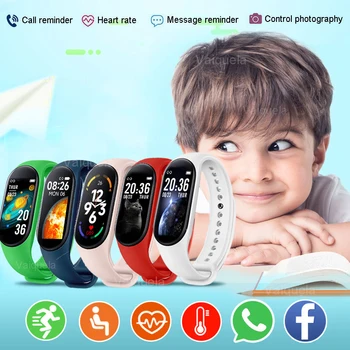 Новые Детские смарт-часы M7 для мальчиков и девочек, спортивные смарт-часы IP67, водонепроницаемые смарт-часы, детские смарт-часы для Android IOS10-18