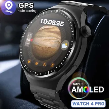 Новые Мужские умные часы Watch 4 Pro с Bluetooth-вызовом, NFC, водонепроницаемой беспроводной зарядкой, Женские умные часы для Huawei Xiaomi и IOS