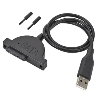 Новый 1 шт. USB 3,0 Mini Sata Ii 7 + 6 13Pin Адаптер конвертер Кабель для ноутбука CD/DVD Rom Привод для ПК Компьютерные кабели