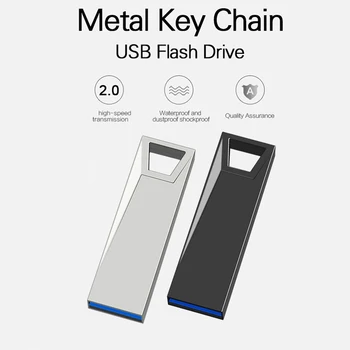 Новый USB флэш-накопитель 128 ГБ 64 ГБ 32 ГБ флеш-накопитель pendrive металлический u диск memoria usb 2,0 стик подарок для телефона/ПК/автомобиля/телевизора бесплатный логотип