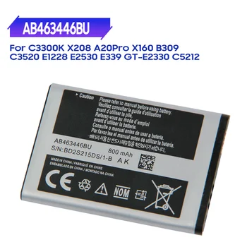 Оригинальный аккумулятор AB463446BA/BC/BE/BU AB553443BU AB463446TU Для Samsung E1200M E1228 S139 M628 X520 X208 F258 E878 C3011800mAh