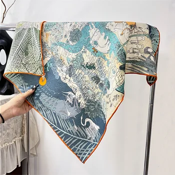 Оригинальный дизайнерский бренд Шарф Новая осенне-зимняя двусторонняя шаль из шерсти животных, шарфы для женщин, хит продаж