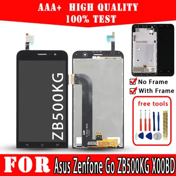 Оригинальный ЖК-дисплей для Asus Zenfone Go ZB500KG X00BD, высококачественные запасные части для сенсорного экрана, Ремонт мобильных телефонов