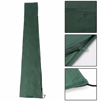 Открытый зонт для патио 190x96 см, водонепроницаемый защитный чехол с застежкой-молнией для садовых консольных зонтов