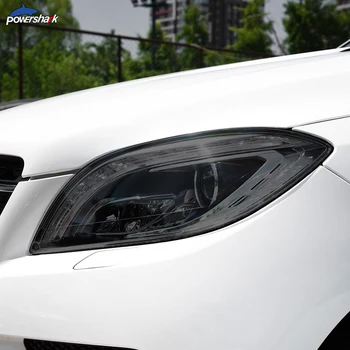 Оттенок фар автомобиля, черная защитная пленка, Прозрачная наклейка из ТПУ Для Mercedes Benz ML Class W166 2012 2013 2014 2015 Аксессуары