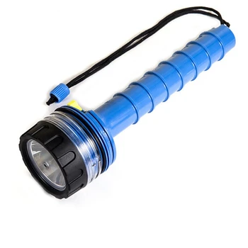 Подводный водонепроницаемый светодиодный фонарь для дайвинга Long Shot Salvage Light Профессиональный мощный фонарик синего цвета