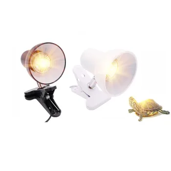Подключаемый светильник с зажимом для рептилий, светильник для рептилий, вращающийся на 360 градусов, регулируемый держатель лампы для освещения среды обитания, тепловая лампа