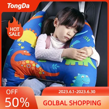 Подставка для шеи ребенка с милым животным рисунком, U-образная детская подушка для путешествий, подушка для безопасности автомобильных сидений, подушка для шеи для детей