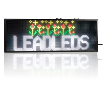 полноцветная Программируемая светодиодная вывеска 30x11insh RGB с прокруткой для вашего бизнеса - Indoor led display Board