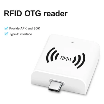 Портативный считыватель UHF RFID OTG USB Type-C с частотой 860-960 МГц 0,5 м для мобильного телефона