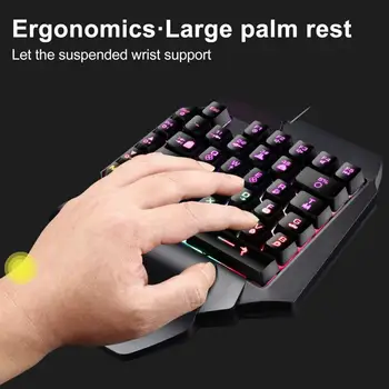 Практичная игровая клавиатура Высокоскоростная ABS-клавиатура, Светящаяся игровая клавиатура для игровой клавиатуры