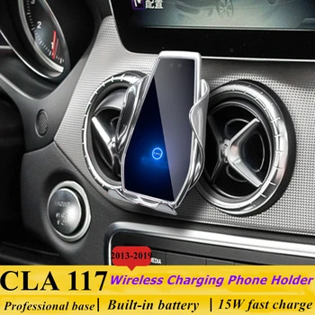 Предназначенный для Mercedes Benz CLA W117 C117 2013-2019 Автомобильный Держатель Телефона 15 Вт Qi Беспроводное Зарядное Устройство для iPhone Xiaomi Samsung Huawei