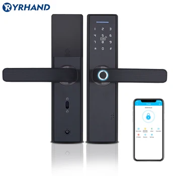 Приложение TT lock WiFi, Умный дверной замок с отпечатками пальцев, электронный дверной замок, Умный Bluetooth, Цифровое приложение, Кодовая клавиатура, Дверной замок без ключа