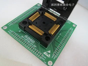 Раскладушка QFP160/TQFP160 IC51-1604-1350 24*24*0.5 мм YAMAICHI IC Burning тестовый адаптер для сиденья Тестовая розетка для сиденья испытательный стенд
