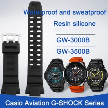 Резиновый ремешок для часов Casio из авиационной смолы, силиконовый ремешок для часов G-SHOCK GW-3000b 3500b 2500b 2000 G1500 G-1200B, мужской браслет
