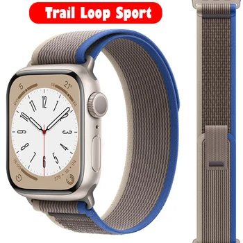 Ремешок Trail loop для Apple Watch Ultra 49 мм 44 мм 40 мм 45 мм 41 мм 42 мм 38 мм 40 44 45 мм браслет iWatch series 7 6 5 4 3 se 8 ремешок