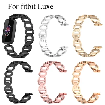 Роскошный Оригинальный ремешок для часов fitbit Luxe из нержавеющей стали, браслеты, новый браслет для аксессуаров fitbit Luxe Correa