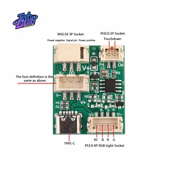 Светодиодный модуль сети Red Style River Table Air Separation Сенсорный индукционный переключатель 3v-24v Сенсорная индукционная сотовая катушка Light Strip