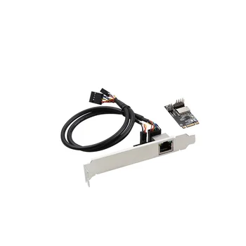 Сетевая карта Mini PCI-E-Gigabit с портом 1000 М RJ45, Проводная сетевая карта PCIe для настольных ПК, адаптер RTL8111H PCI Express, адаптер