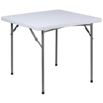 Складной 35-дюймовый стол - прочный складной стол для улицы и помещения, идеально подходящий для кемпинга и пикника, карточного стола или стола для рукоделия