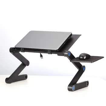 Стол для ноутбука из алюминиевого сплава, Складной Портативный стол для ноутбука, Подставка для ноутбука, кровать, диван, Настольный лоток, Держатель для книг
