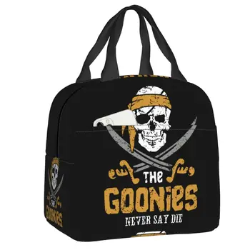 Сумка для ланча The Goonies, женская сумка-холодильник, термоизолированный ланч-бокс с черепом Пирата для детей, школьные сумки для еды
