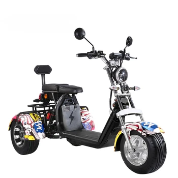 трехколесный велосипед 2000 Вт, электровелосипед, мотоцикл с аккумулятором 2 * 60 В 20 ач, электрический скутер оптом