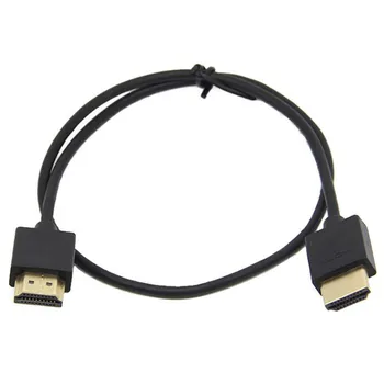 Ультратонкий кабель с разъемом высокой четкости, совместимый с разъемом Mini Micro HD, Сверхмягкий тонкий кабель OD 3.0 2k * 4k hd при 60 Гц 30 см/60 см/1 м