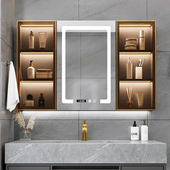 Умный Зеркальный Шкаф для ванной Комнаты С Подсветкой Винтажный Туалетный столик Для хранения Зеркальный Шкаф Для Ювелирных Изделий Armario Com Espelho Room Decor