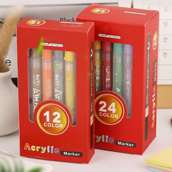 Универсальные акриловые краски, маркеры, Керамическая ручка на водной основе Для мальчиков и девочек
