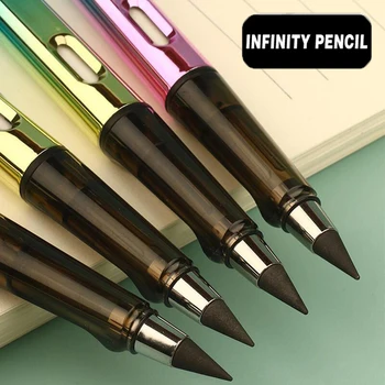 Цветной Вечный карандаш Новая технология Infinity Writing Pencil с резиной Подарочные принадлежности для рисования Новинки Японские Канцелярские принадлежности