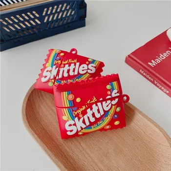 Чехол Skittle Rainbow Candy Case для Airpods 3-го поколения Case 2021, Силиконовый чехол Для наушников Airpods Pro Case/Airpods 1/2 Case