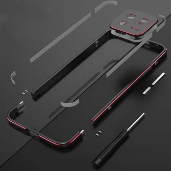 Чехол-бампер для Xiaomi Mi 13 Pro с Алюминиевым металлическим Каркасом, Тонкий чехол для телефона + защитный чехол carmera Xiaomi 13 Pro Bumper Shell Capa