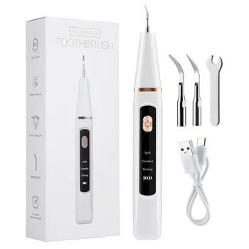 Электрический очиститель пятен SonicTooth, ультразвуковой стоматологический скалер, Электрический очиститель зубных камней, средство для удаления зубного налета с 3 режимами