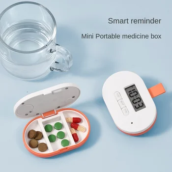 Электронная аптечка для напоминания Умным пожилым людям о лекарствах, коробка артефактов, Голосовой будильник, напоминание о лекарствах Отдельно